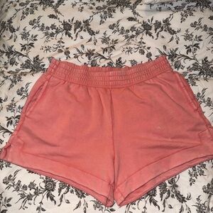 Aerie Women's Athletic Shorts in Coral